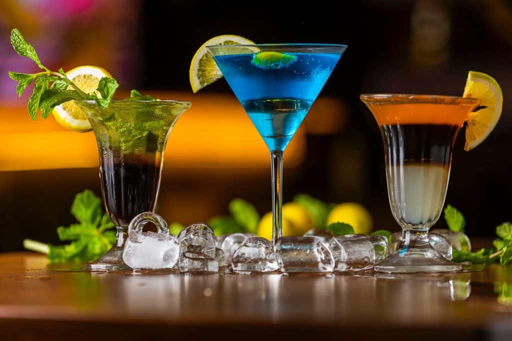 close up of three craft cocktails at a nyc hidden gem restaurant